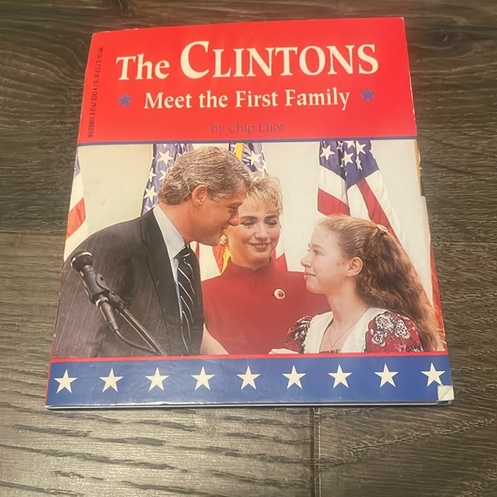 Vintage Kids Book, The Clintons, Meet the First Family